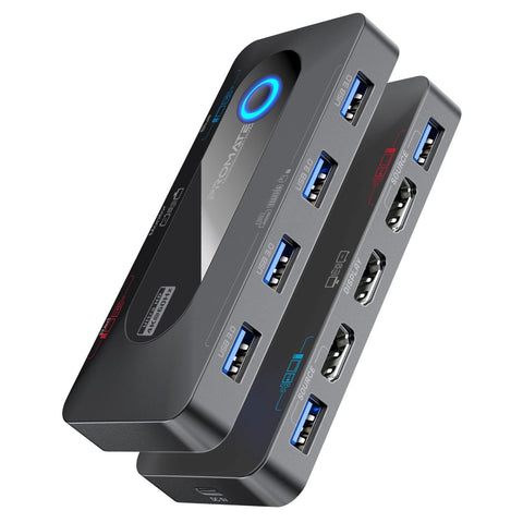 4K@60Hz KVM Switch with USB 3.0 Expansion