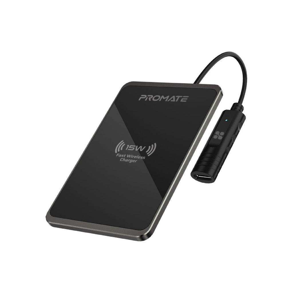 15W Fast Charging Slim Metallic Wireless Charger Promate Philippines
