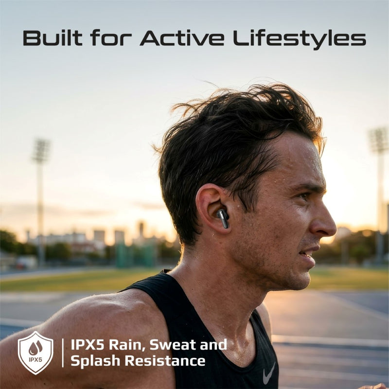 Promate Arix Wireless Earbuds with ANC, ENC & Smart Display
