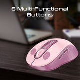 Dual Mode Wireless Optical Mouse with BT & RF Connectivity