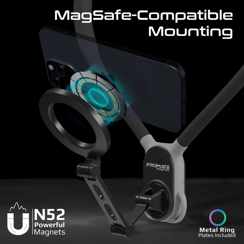 Flexible Neckband MagSafe Compatible Phone Mount for Handsfree POV ...