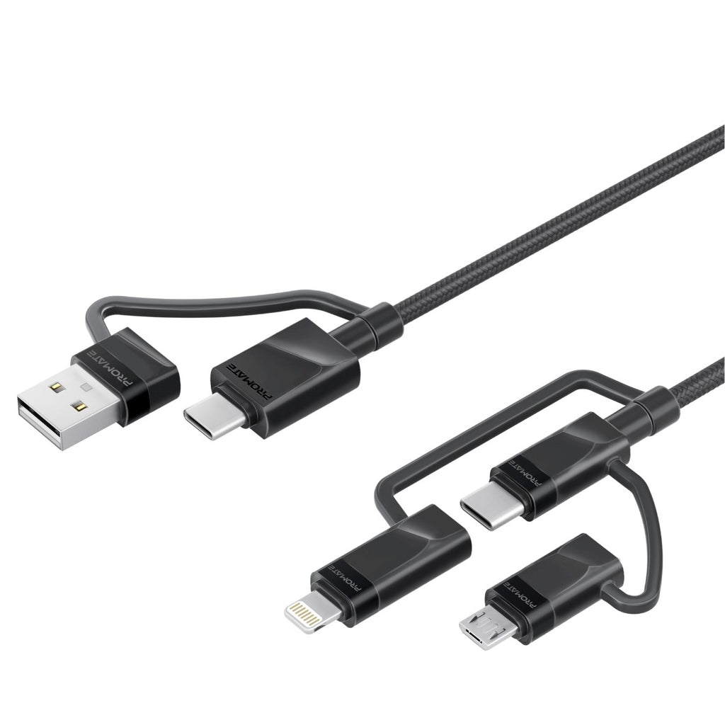 6-in-1 Hybrid Multi-Connector cable for Charging & Data Transfer ...
