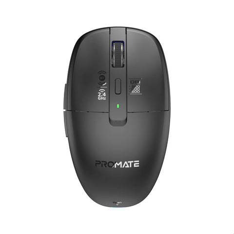 Dual Mode Wireless Mouse with Rechargeable Battery BT & 2.4GHz Connectivity