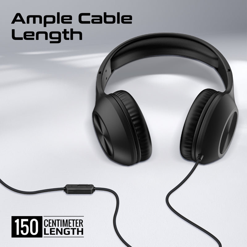 In Line Mic Over-Ear High Definition Wired Headset With in-Line Microphone ...