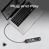 7-in 1 Transparent Multiport Slim USB-C Hub with 100W Power Delivery