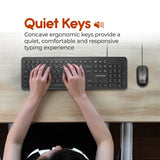 Quiet Key Wired Compact KeyBoard & Mouse