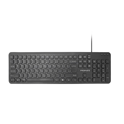 Ultra-Slim Quiet Key Wired Keyboard