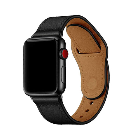 Genuine Leather Strap with Pin-and-Tuck Closure for 38mm Apple Watch