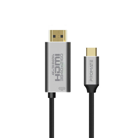 4K High Definition USB-C to HDMI Cable with 60W Power Delivery